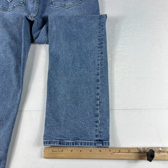 Hudson Jeans Women's Measured 30x27 High Rise Straight Light Blue Denim Tag 8 - Picture 11 of 16